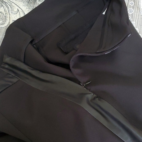 ZARA LEATHER DETAIL PANTS SIZE M - Picture 9 of 10